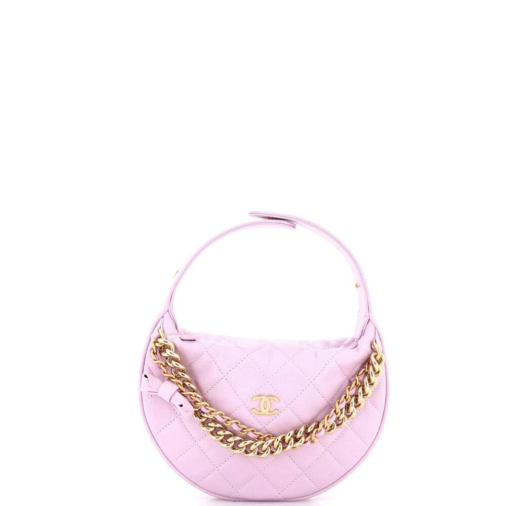 Chanel Double Chain Bow Hobo Pouch #251838C48B